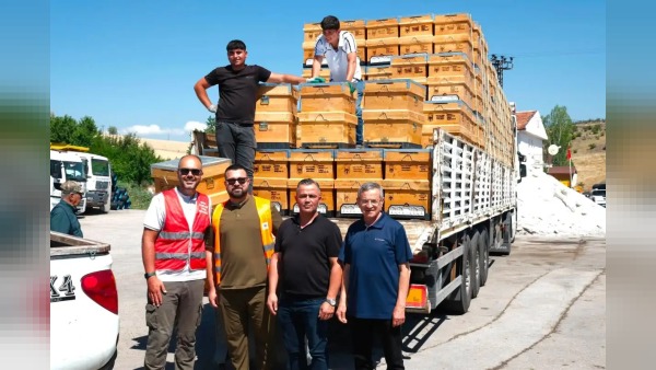 Güdül'de 28 arıcıya yüzde 50 hibeli 232 arı kovanı desteği verildi