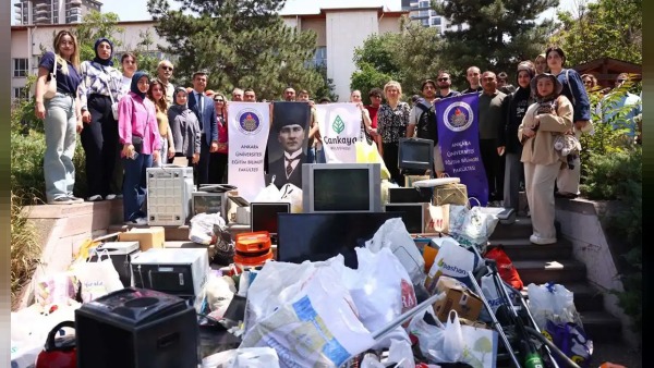 Çankaya’da 50 ton elektronik atık toplandı, 430 bin lira ekonomiye kazandırıldı