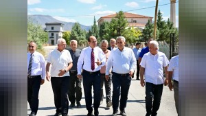 Kuyulu’da kilit taşı ve kaldırım incelemesi: Park da gezildi