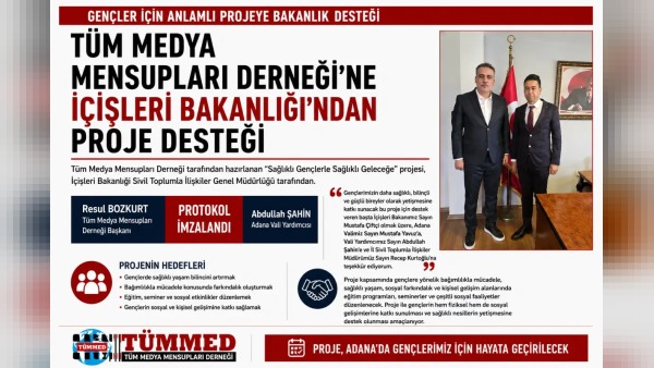 Sağlıklı Gençlerle Sağlıklı Geleceğe projesi protokolü Adana Valiliğinde imzalandı