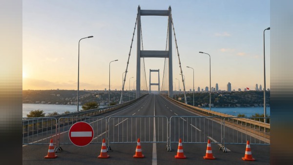 15 Temmuz Şehitler Köprüsü 03.00’te trafiğe kapatıldı