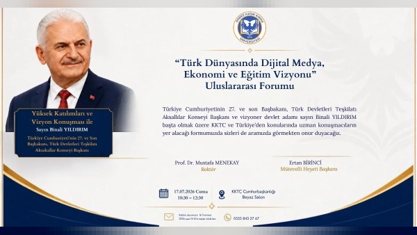Binali Yıldırım’ın konuşacağı 17 Temmuz forumda yeni rektörlük binası açılıyor