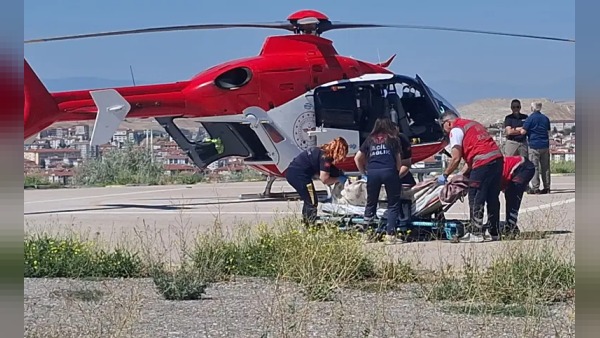 Nallıhan’da beyin kanaması geçiren 82 yaşındaki Lafcı Ankara’ya sevk edildi