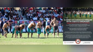 Salim Ercan, Başpehlivanlık finalinde Yunus Emre Yaman’ı mağlup etti