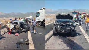 TAG Otoyolu Osmaniye-Gaziantep yönü kazayla kapandı: 3 kişi hayatını kaybetti