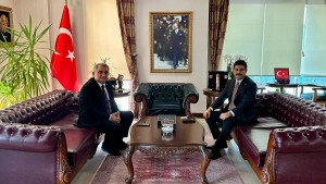 Hopa Oda heyetinden yeni kaymakam Uğur Karakaya’ya hayırlı olsun ziyareti