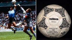 Maradona’nın “Tanrı’nın Eli” topu 3,35 milyon dolara satıldı