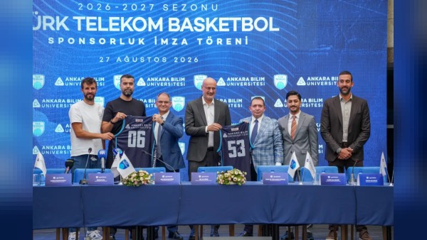 Ankara Bilim Üniversitesi ile Türk Telekom Basketbol Takımı arasında sponsorluk protokolü imzalandı