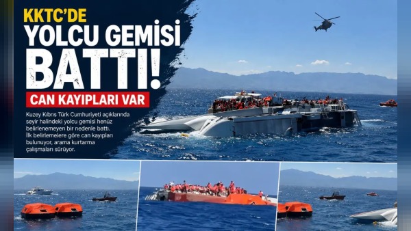 Girne’de alabora olan gemide 7 kişi hayatını kaybetti, 23 kişi aranıyor