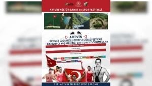 Artvin Mehmet Sosanoğlu 14-15 yaş serbest güreş turnuvası 10-11 Eylül’de