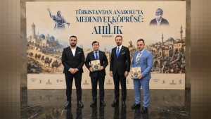 TİMBİR Heyeti Prof. Dr. Kürşad Zorlu Ev Sahipliğinde Ahilik Tanıtımı ve Film Gösterimine Katıldı
