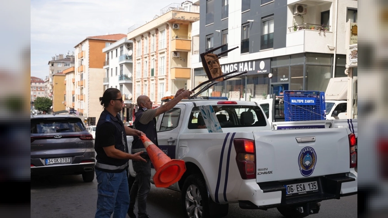 Maltepe'den Fındıklı Mahallesi'nde Kaldırım İşgali Operasyonu