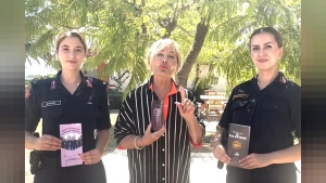Muğla Jandarma Komutanlığı'ndan Emel Sayın'a KADES Teşekkürü