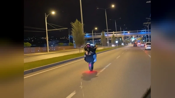 Malatya’da Tek Teker Üzerinde Giden Motosikletliye Ceza Yağdı
