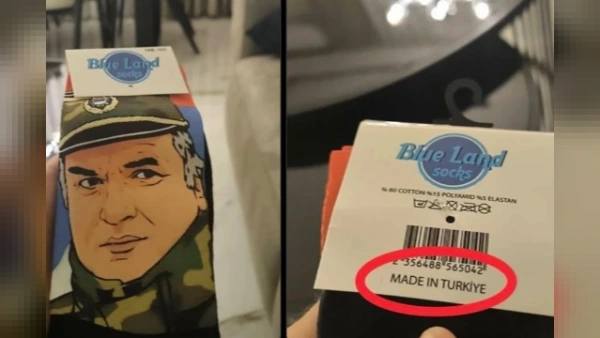 Ticaret Bakanlığı'ndan Sırbistan'a İhraç Edilen Ratko Mladić Görselli Çorap İncelemesi ve Suç Duyurusu