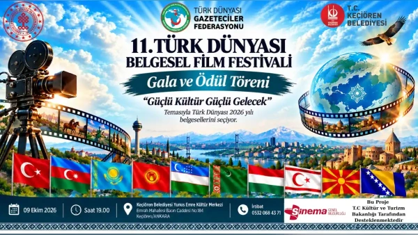 11. Türk Dünyası Belgesel Film Festivali Ankara'da Başlıyor