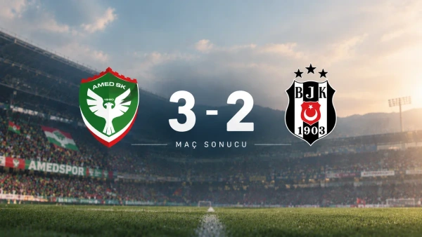 Amedspor Beşiktaş'ı Mağlup Ederek Süper Lig'in Zirvesine Yerleşti