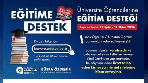 Antalya Büyükşehir'den Üniversite Öğrencilerine 20 Bin TL Eğitim Desteği: Başvurular Başlıyor