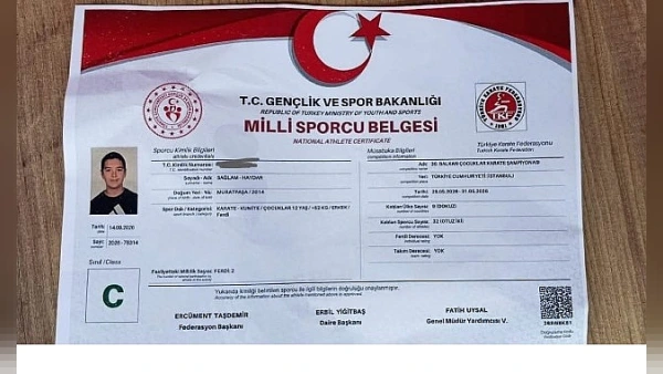Kemer Belediyesi Karate Takımı'ndan Haydar Sağlam Milli Takım'a Seçildi