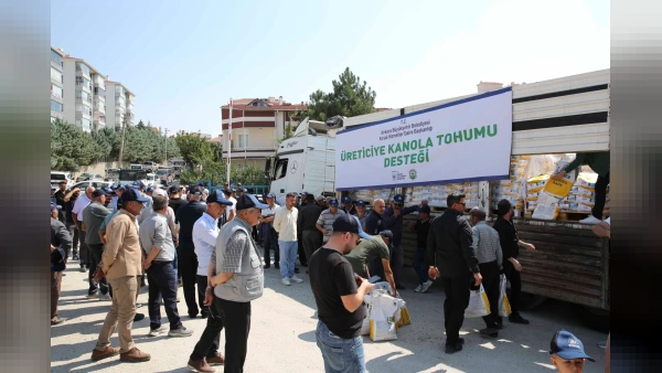 Ankara Büyükşehir'den 583 Çiftçiye Yüzde 50 Hibeli Kanola Tohumu Desteği