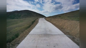 Ordu'da Yaylaları Birleştiren Güzergahta Beton Yol Çalışmaları Sürüyor