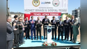 Kütahya Barosu Yeni Hizmet Binası ve Sosyal Tesisi İçin Temel Atıldı