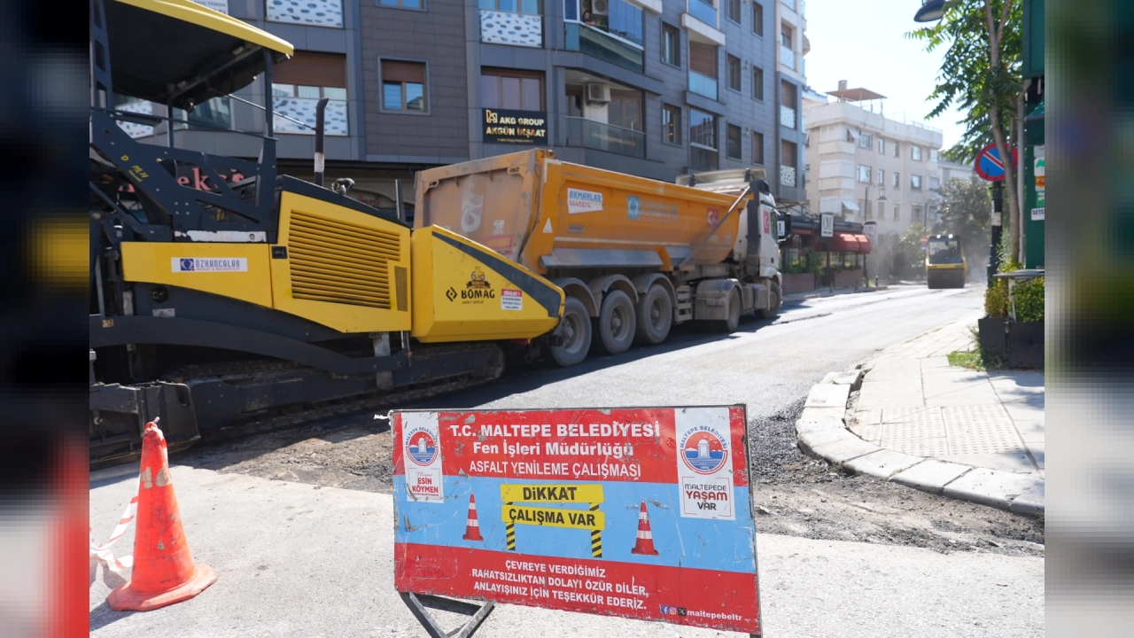 Maltepe Belediyesi'nden İdealtepe'de Kapsamlı Asfaltlama ve Yol Yenileme Hamlesi