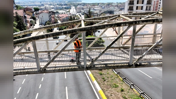 Kocaeli'de Santral Rampası'nda Yenileme Çalışmaları Tamamlayıcı İşlerle Sürüyor