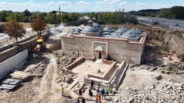 Osmanlı'nın En Süslü Hamamlarından Gazi Mihal'de Restorasyon Sona Eriyor