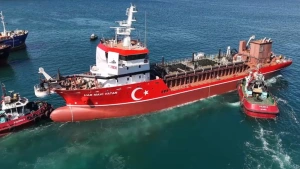 Yerli ve Millî Tarama Gemisi UAB Mavi Vatan Suya İndirildi