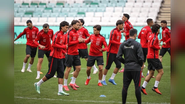 A Milli Futbol Takımı'ndan İtalya Maçı Öncesi Son Taktik İdmanı