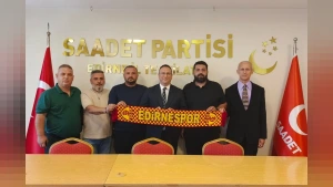 Edirnespor Yönetiminden Saadet Partisi'ne Ziyaret: Gündem Yeni Stadyum ve Tesisleşme