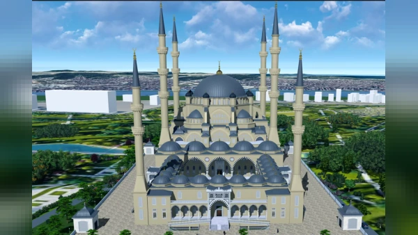 Gebze Millet Bahçesi Camii İnşaatında Çalışmalar Hız Kesmiyor