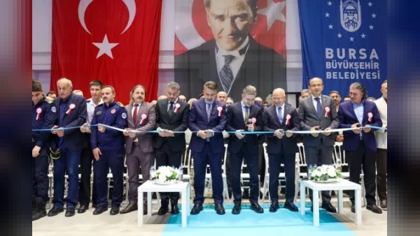 Bursa'da 32'nci İtfaiye İstasyonu BOSAB'da Törenle Hizmete Açıldı