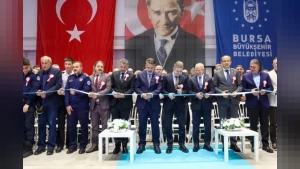 Bursa'da 32'nci İtfaiye İstasyonu BOSAB'da Törenle Hizmete Açıldı