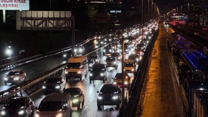 İstanbul'da trafik yoğunluğu
