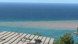 Bartın'da Üç Günlük Yağışın Ardından Deniz Kahverengiye Döndü