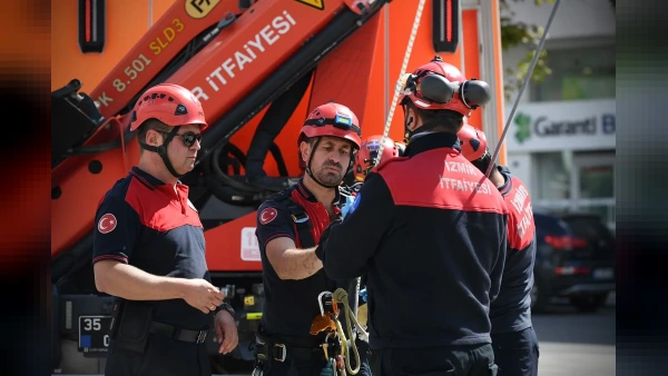 İZSU Buca Şube Müdürlüğü'nde Gerçeği Aratmayan Yangın Tatbikatı