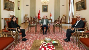 DEM Parti İmralı Heyeti TBMM Başkanı Numan Kurtulmuş ile Bir Araya Geldi