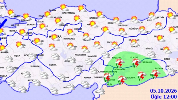 Meteoroloji'den Sağanak ve Kuvvetli Rüzgar Uyarısı: Sıcaklıklar Mevsim Normallerinin Altında