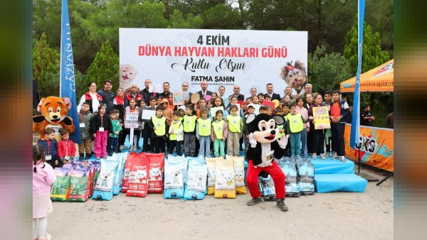 Gaziantep'te çocuklara yönelik hayvan sevgisi etkinliği düzenlendi