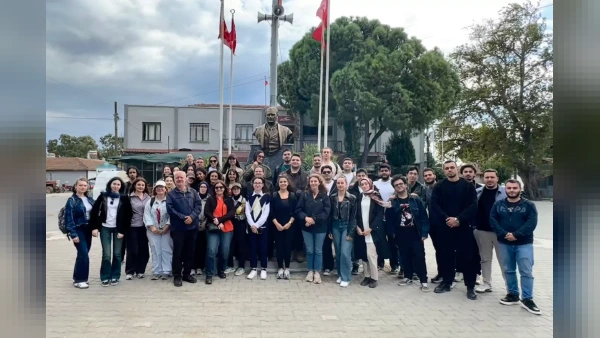 GTÜ öğrencileri Akhisar'da saha çalışması gerçekleştirdi