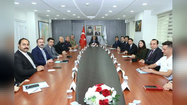 Artvin'de İl Güvenlik ve Asayiş Koordinasyon Kurulu Toplandı
