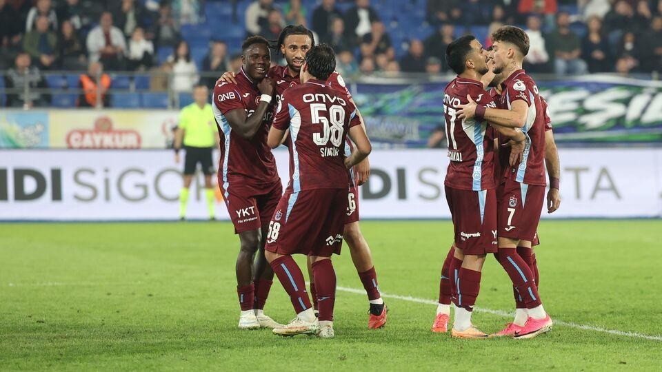 Çaykur Rizespor'u 4-3 yenen Trabzonspor üst üste 4. galibiyetini aldı