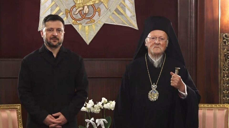 Zelenskiy İstanbul'da Fener Rum Patrikhanesi'ni ziyaret etti