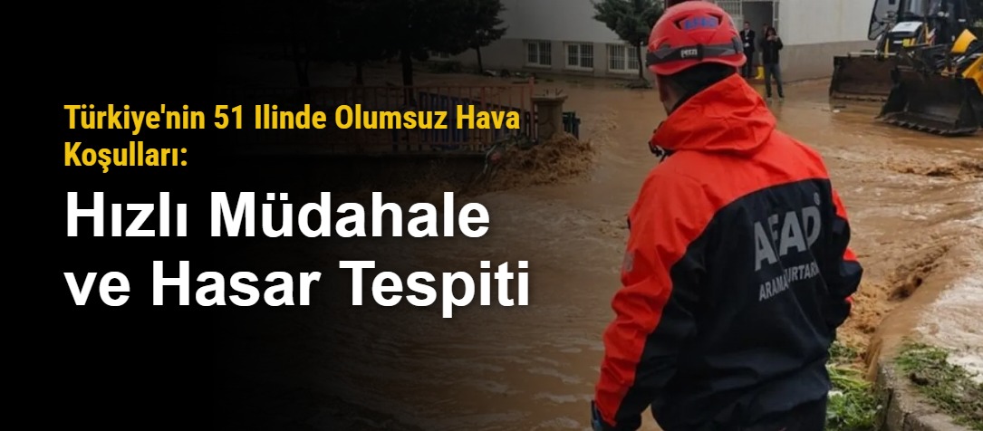 Türkiye'nin 51 Ilinde Olumsuz Hava Koşulları: Hızlı Müdahale ve Hasar Tespiti
