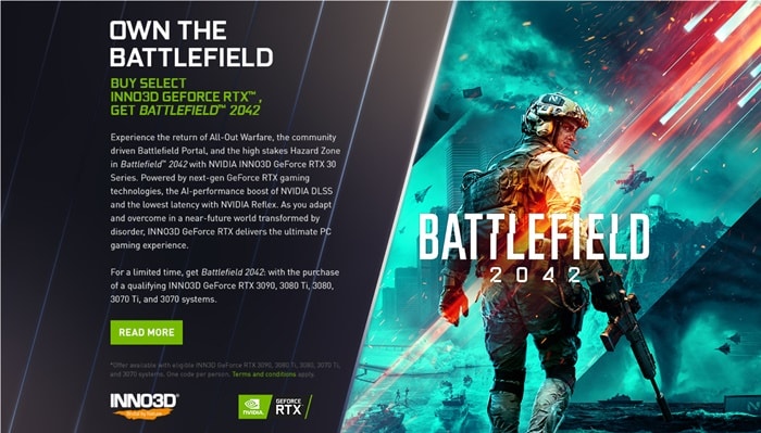 NVIDIA GeForce RTX 30 Oyun Paketi Battlefield 2042yi Ucretsiz Olarak Veriyor 1 NVIDIA GeForce RTX 30 Oyun Paketi Battlefield 2042'yi Ücretsiz Olarak Veriyor