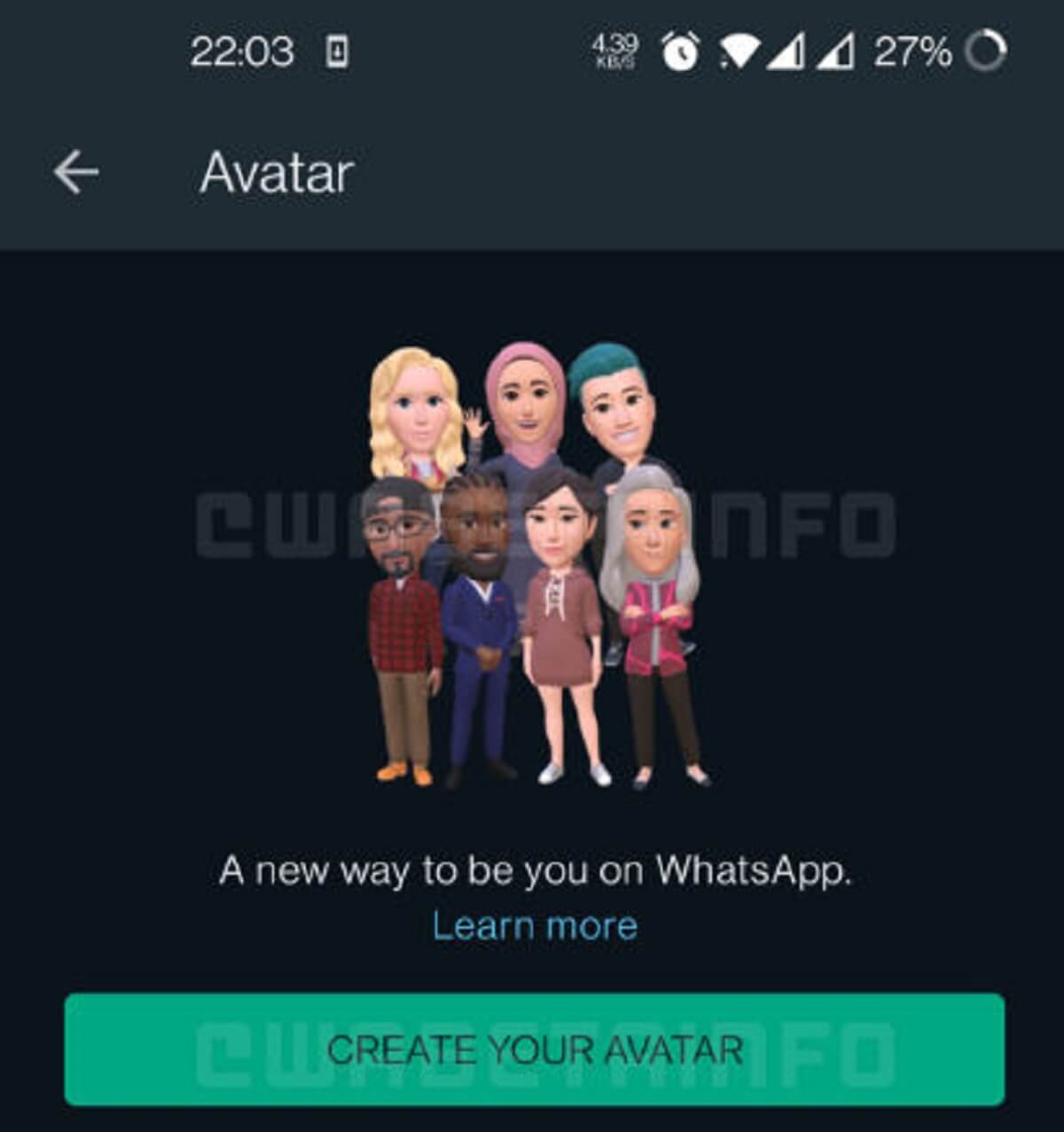 Avatarlar Yakın Zamanda Whatsapp'a Gelebilir!