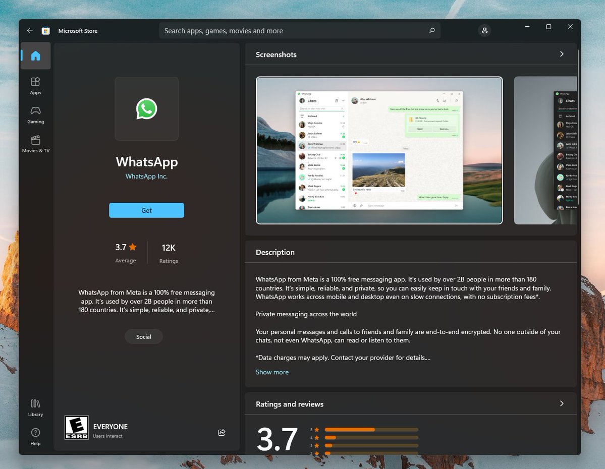 Yeni WhatsApp uygulaması Windows Store'da!