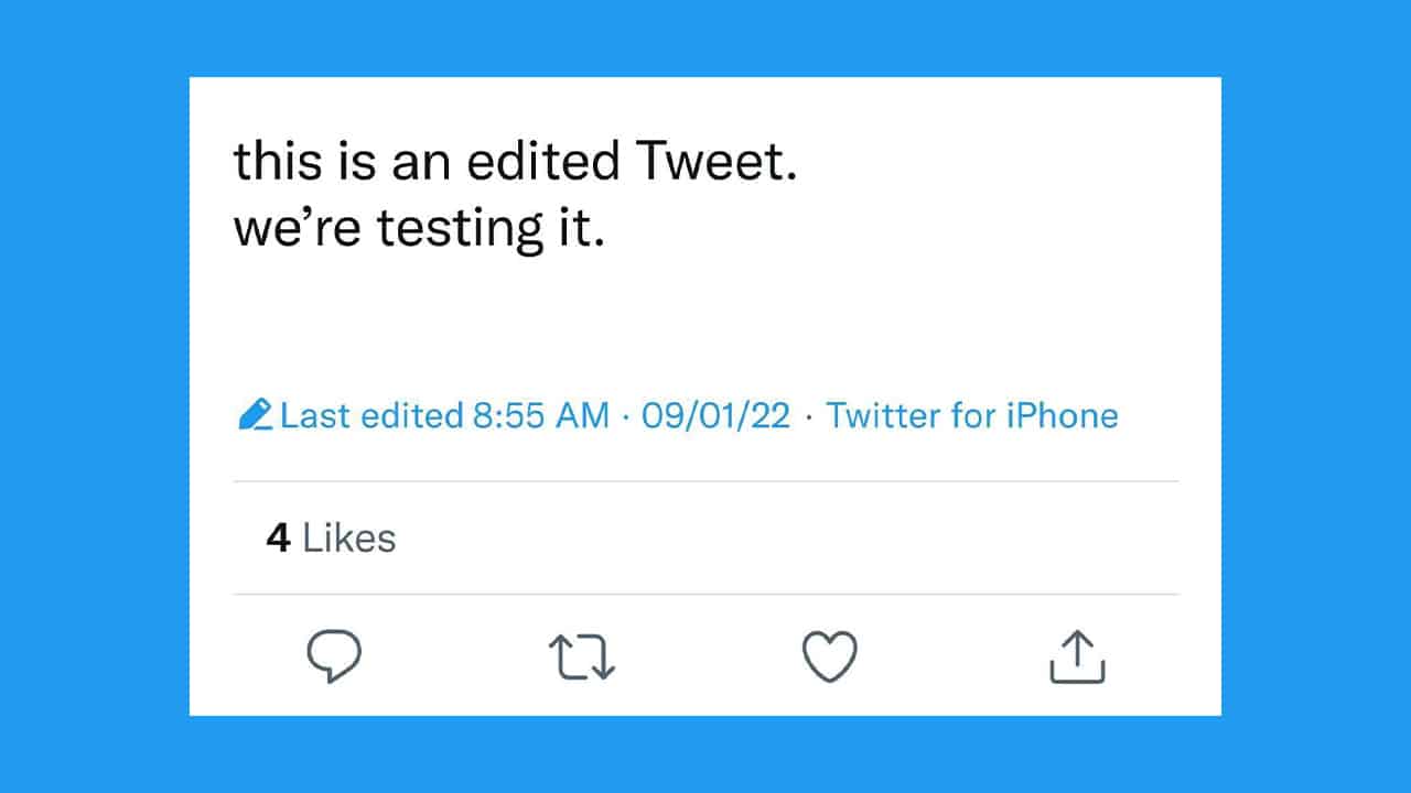 Tweet düzenleme özelliği yarım saatte 5 kez kullanılabilecek